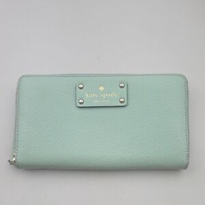Kate Spade Light Green Zip Wallet